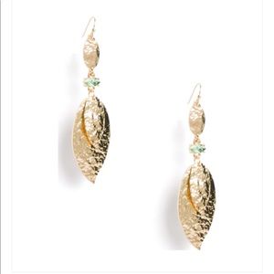 New in Box Kevia Savvy Leaf Drop Earrings